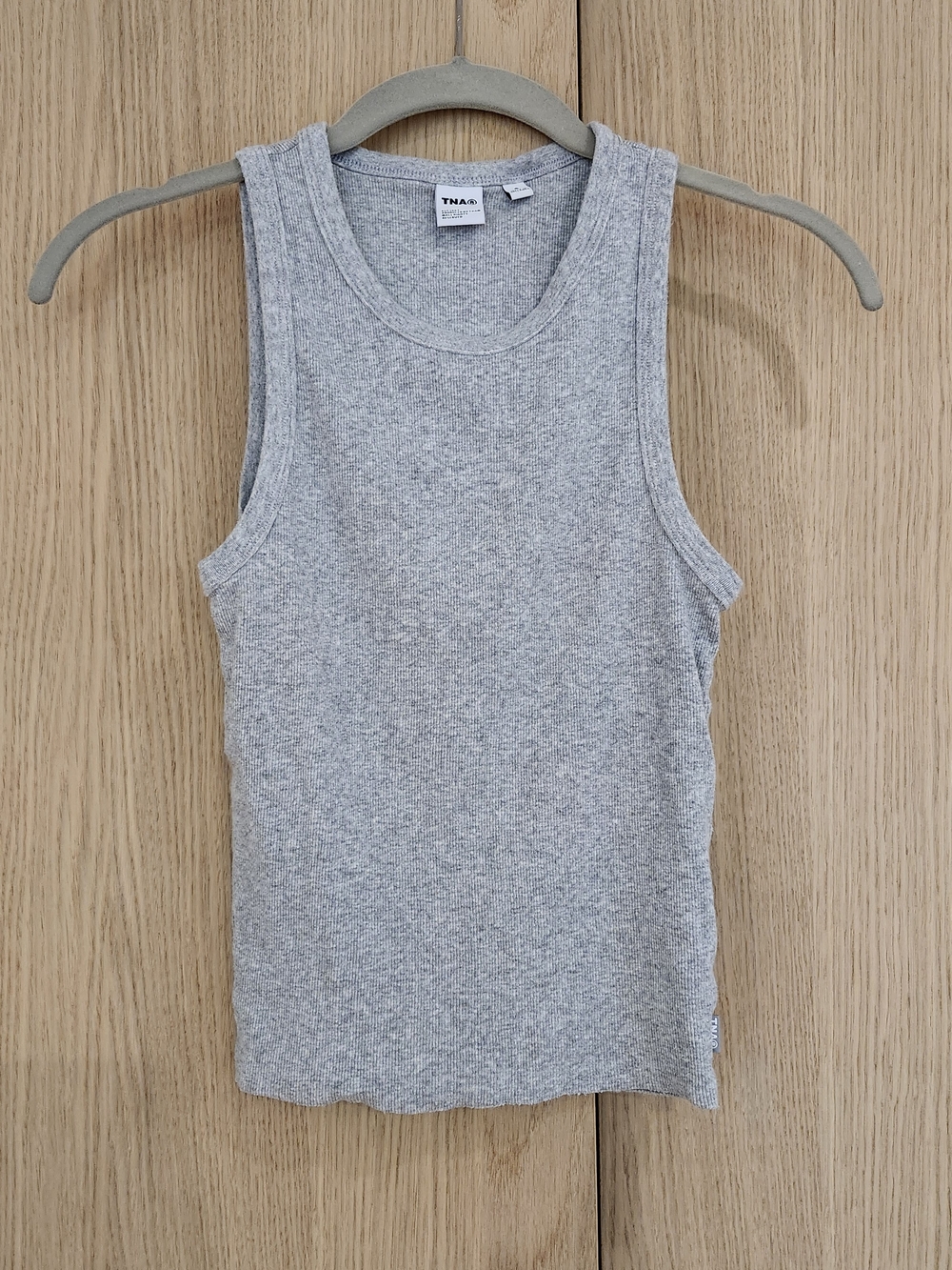 TNA Heather Gray Ribbed Tank Top - Women